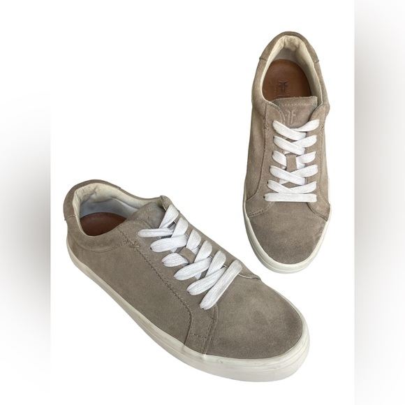 Frye Shoes - Frye Womens Shoes Frye Kerry Suede Low Lace Up Sneakers Sz8